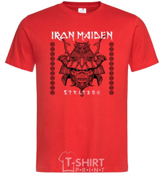 Men's T-Shirt Iron maiden stratego red фото