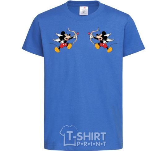 Kids T-shirt Mickey Mouse cupid royal-blue фото