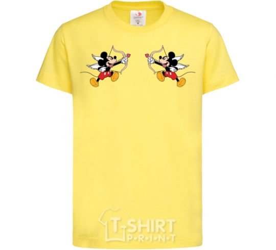 Kids T-shirt Mickey Mouse cupid cornsilk фото