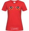 Women's T-shirt Mickey Mouse cupid red фото