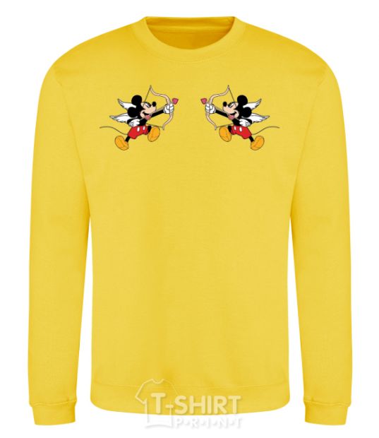 Sweatshirt Mickey Mouse cupid yellow фото