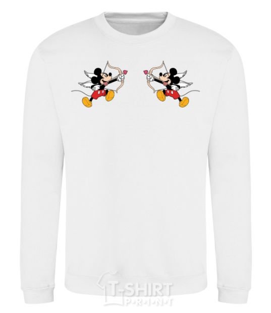 Sweatshirt Mickey Mouse cupid White фото