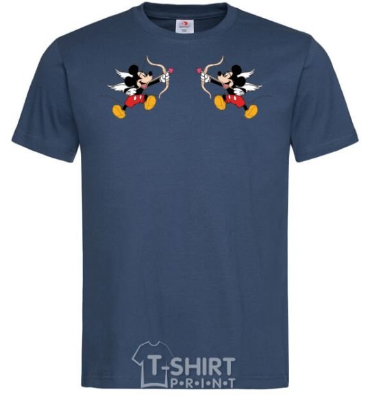 Men's T-Shirt Mickey Mouse cupid navy-blue фото