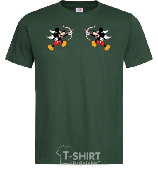 Men's T-Shirt Mickey Mouse cupid bottle-green фото