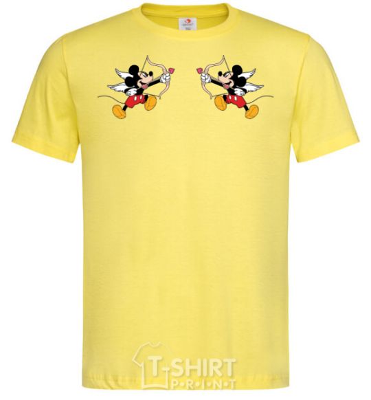 Men's T-Shirt Mickey Mouse cupid cornsilk фото