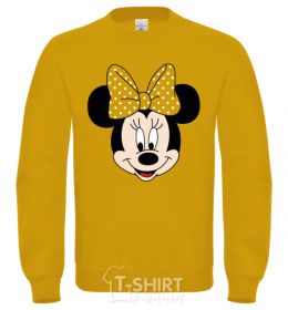 Sweatshirt Minnie Mouse with a bow yellow фото