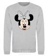 Sweatshirt Minnie Mouse with a bow sport-grey фото