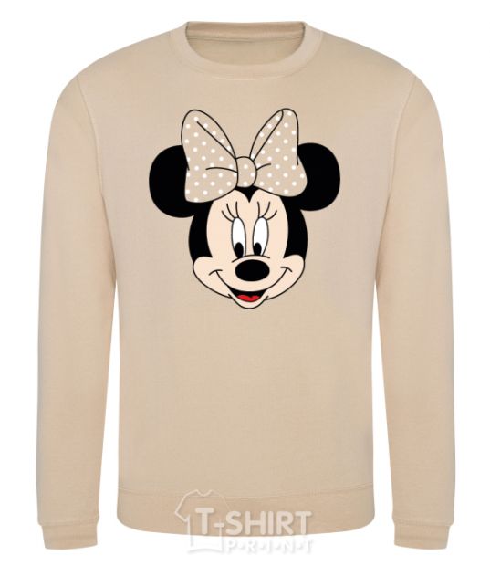 Sweatshirt Minnie Mouse with a bow sand фото