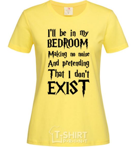 Женская футболка Dont exist Лимонный фото