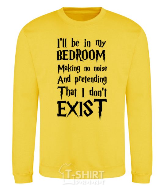 Sweatshirt Dont exist yellow фото