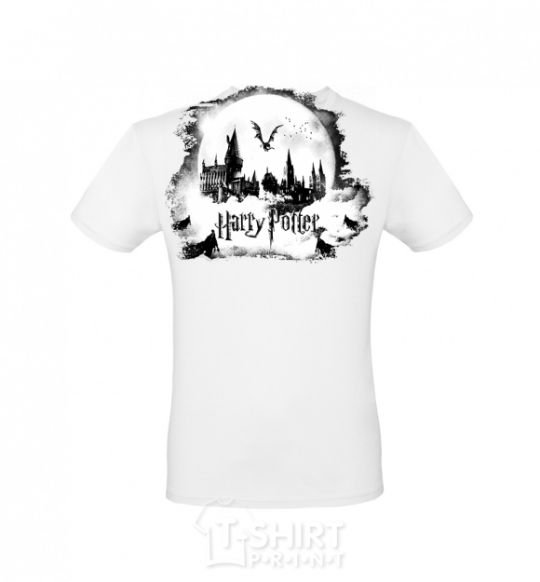 Men's T-Shirt Harry Potter Hogwarts White фото