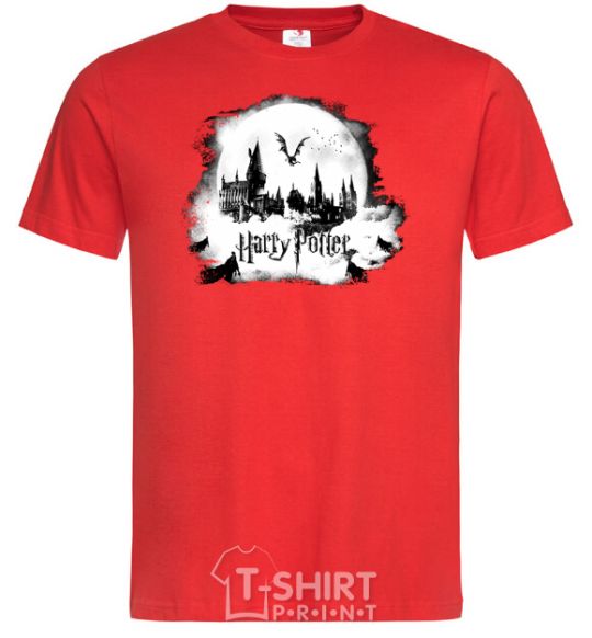 Men's T-Shirt Harry Potter Hogwarts red фото