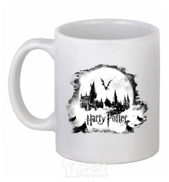 Ceramic mug Harry Potter Hogwarts White фото