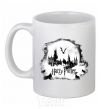 Ceramic mug Harry Potter Hogwarts White фото