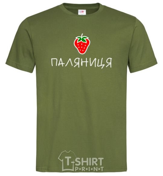 Мужская футболка Паляниця Оливковый фото