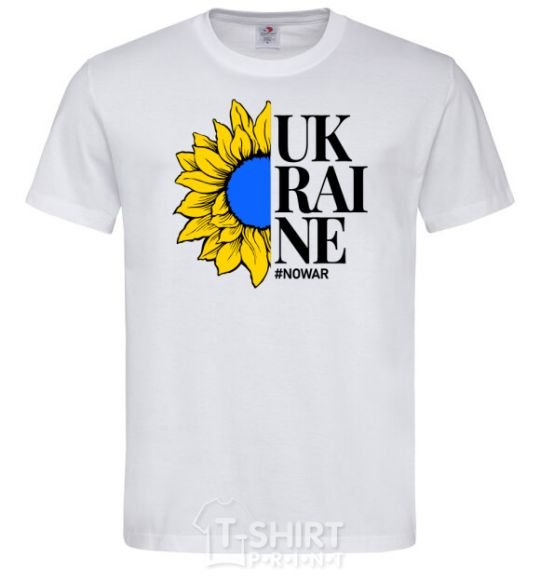 Men's T-Shirt UKRAINE no war White фото