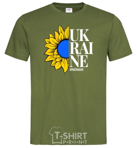 Men's T-Shirt UKRAINE no war millennial-khaki фото