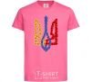 Kids T-shirt Coat of arms in flowers heliconia фото