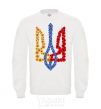 Sweatshirt Coat of arms in flowers White фото