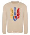 Sweatshirt Coat of arms in flowers sand фото