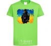 Kids T-shirt A fighter of Ukraine orchid-green фото