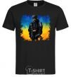 Men's T-Shirt A fighter of Ukraine black фото