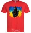 Men's T-Shirt A fighter of Ukraine red фото