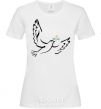 Women's T-shirt The Dove of Peace of Ukraine White фото