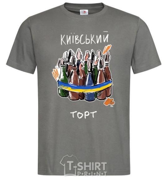 Мужская футболка Київський торт Графит фото