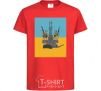 Kids T-shirt ARMED FORCES OF UKRAINE red фото