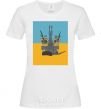 Women's T-shirt ARMED FORCES OF UKRAINE White фото