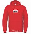 Men`s hoodie Hello i am from UKRAINE bright-red фото