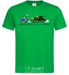 Men's T-Shirt Good evening, we are from Ukraine A tractor pulls a tank kelly-green фото