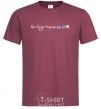 Men's T-Shirt Everything will be Ukraine burgundy фото