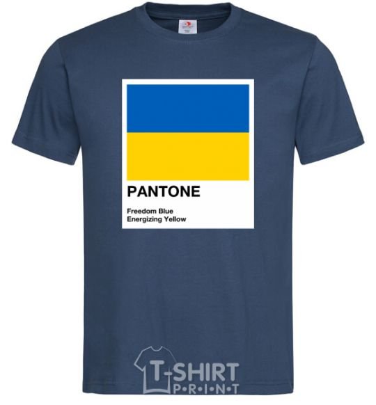 Мужская футболка Pantone Український прапор Темно-синий фото