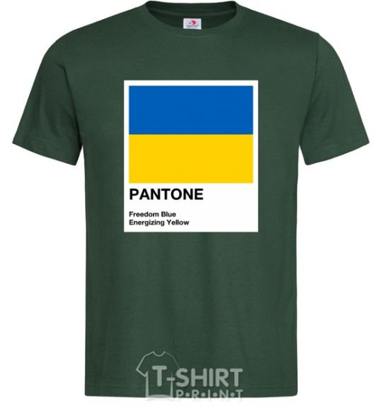Мужская футболка Pantone Український прапор Темно-зеленый фото