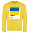 Sweatshirt Pantone Ukrainian flag yellow фото
