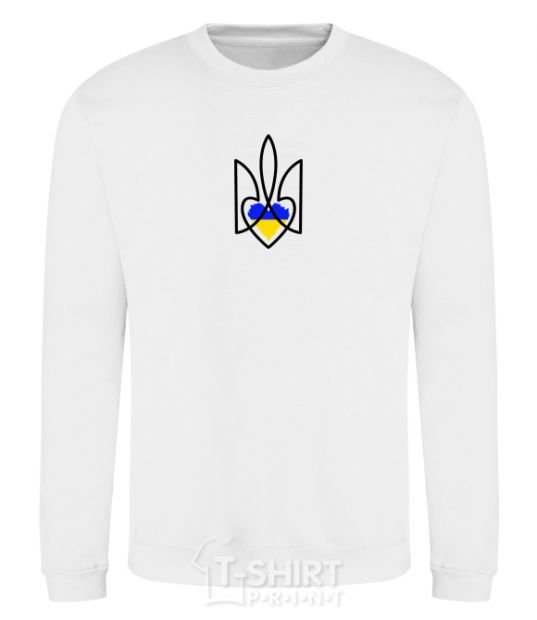 Sweatshirt Emblem with a heart White фото