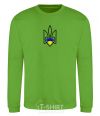 Sweatshirt Emblem with a heart orchid-green фото