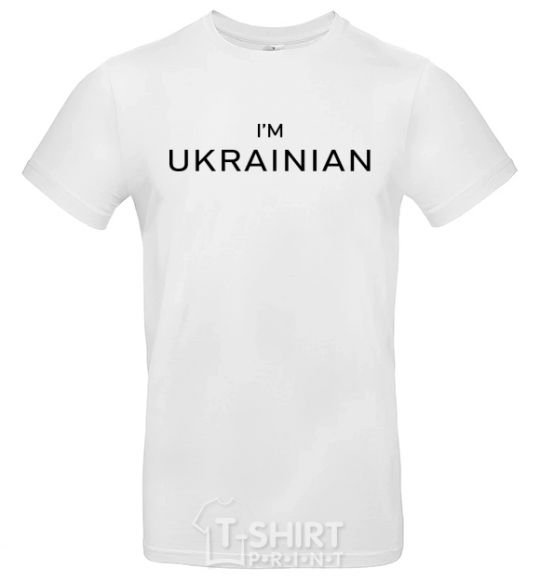 Мужская футболка IM UKRAINIAN Белый фото