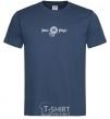 Men's T-Shirt Peace please Embroidery navy-blue фото