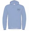 Men`s hoodie Will Embroidery sky-blue фото