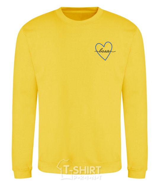 Sweatshirt Will Embroidery yellow фото