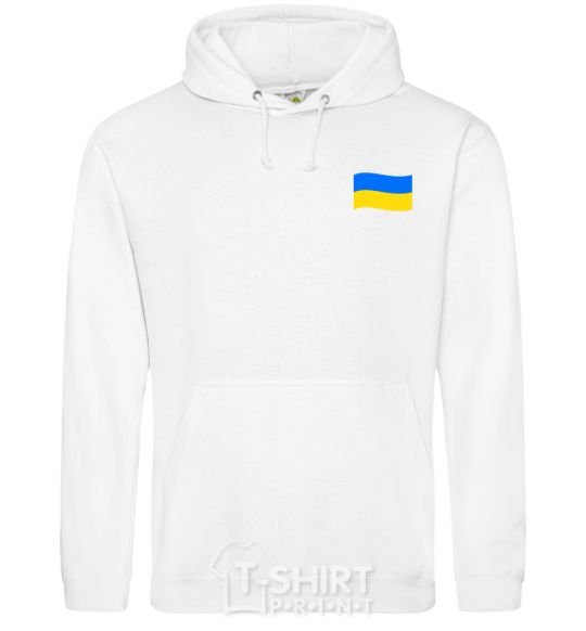 Men`s hoodie Flag Embroidery White фото