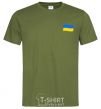 Men's T-Shirt Flag Embroidery millennial-khaki фото