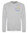 Sweatshirt Ukraine and spikelets Embroidery sport-grey фото