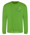 Sweatshirt Ukraine and spikelets Embroidery orchid-green фото