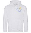 Men`s hoodie Ukraine and spikelets Embroidery sport-grey фото
