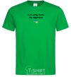 Men's T-Shirt I can't live without a heart Embroidery kelly-green фото