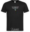 Men's T-Shirt I can't live without a heart Embroidery black фото